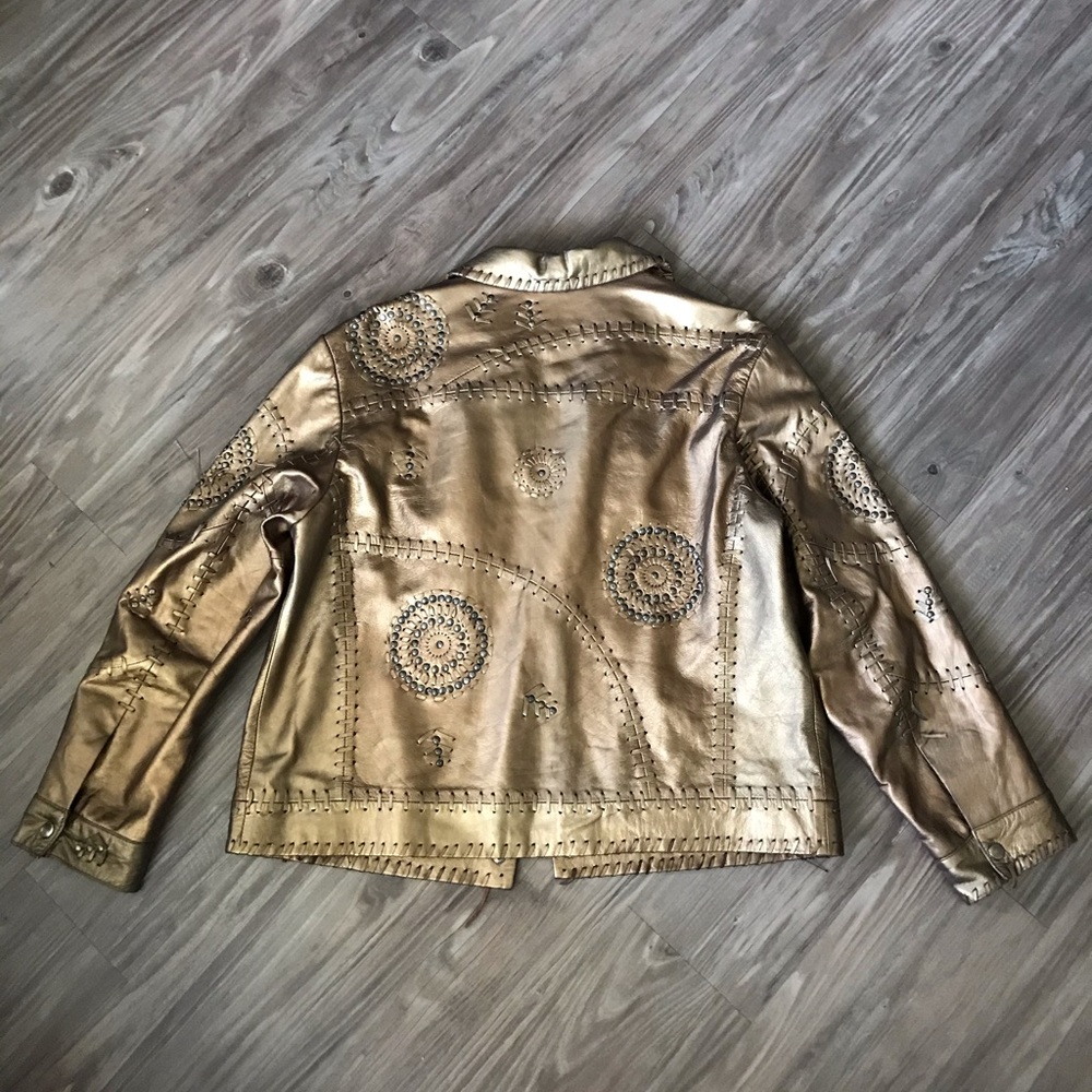 🤎 100% Leather Limited Edition Embellished Bronze